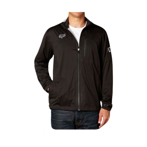 Fox Racing City Slicker Men's Jackets, color: Black | Agent Orange, category/department: men-outerwear
