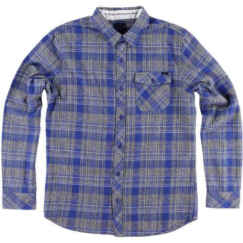 O'Neill Palisade Flannel Men's Button Up Long-Sleeve Shirts, color: Charcoal | Dark Blue | Fog | Red | Green, category/department: men-buttonfronts
