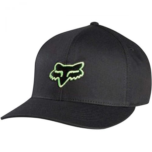 Fox Racing Legacy Men's Flexfit Hat/Cap, color: Black/Blue | Black/Red | Black/Yellow | Black | Black/Green, category/department: men-hats