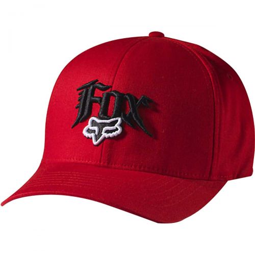 Fox Racing Next Century Men's Flexfit Hat/Cap, color: Black | Red, category/department: men-hats