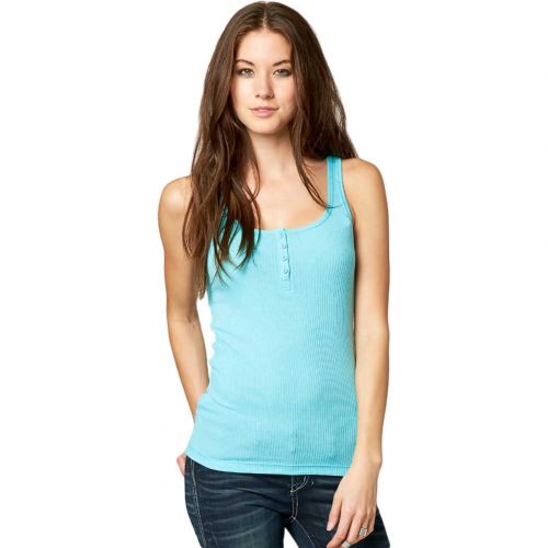 Fox Racing Miss Clean Henley Women's Tank Shirts, color: Black | Neon Lilac | Wild Cherry | Iced, category/department: women-tanks