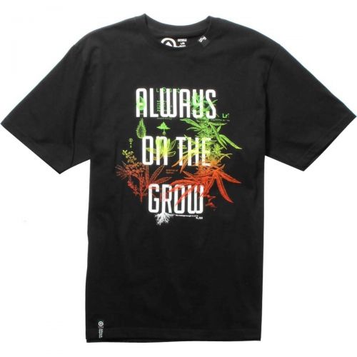LRG Always On The Grow Men's Short-Sleeve Shirts, color: Black, category/department: men-tees-shortsleeve