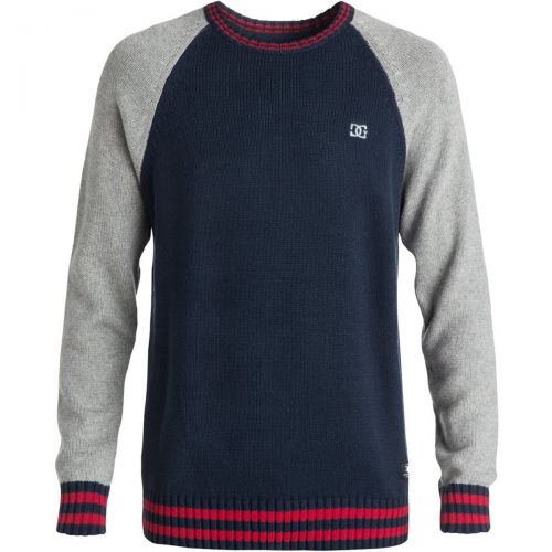 DC Wicker Men's Sweater Sweatshirts, color: Blue Iris | Heather Grey | Port Royale, category/department: men-sweaters