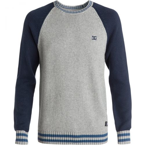 DC Wicker Men's Sweater Sweatshirts, color: Blue Iris | Heather Grey | Port Royale, category/department: men-sweaters
