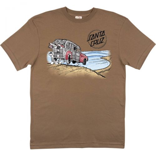 Santa Cruz Cali Trip Men's Short-Sleeve Shirts, color: Vintage Brown | Natural Heather | Blue Heather, category/department: men-tees-shortsleeve