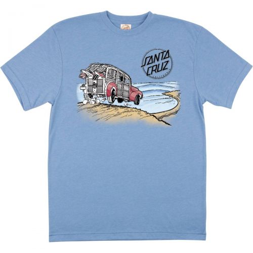 Santa Cruz Cali Trip Men's Short-Sleeve Shirts, color: Vintage Brown | Natural Heather | Blue Heather, category/department: men-tees-shortsleeve