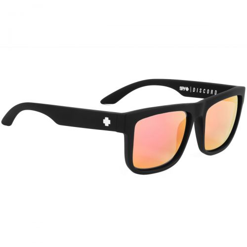 Spy Optic Keep a Breast Discord Look Series Adult Sunglasses, color: Matte Black/Grey with Pink Spectra, category/department: men-sunglasses, women-sunglasses