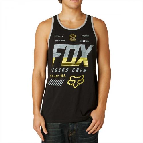 Fox Racing Escaped Men's Tank Shirts, color: Black | Heather Graphite | Heather White, category/department: men-tanks