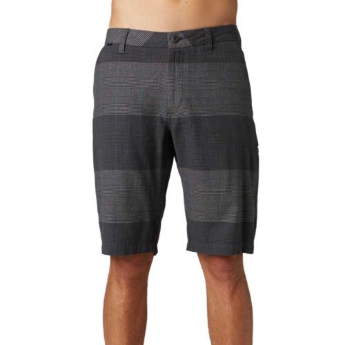 Fox Racing Essex Plaid Men's Walkshort Shorts, color: Black | Grey, category/department: men-walkshorts