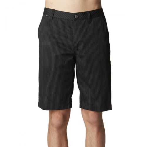 Fox Racing Essex Pinstripe Men's Walkshort Shorts, color: Black | Charcoal Heather, category/department: men-walkshorts