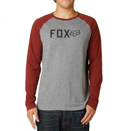 Fox Racing Locked Thermal Men's Long-Sleeve Shirts, color: Black | Heather Graphite, category/department: men-tees-longsleeve
