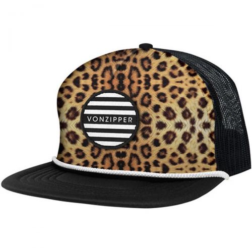 Vonzipper Leopurr Trucker Men's Adjustable Hats, color: Black, category/department: men-hats