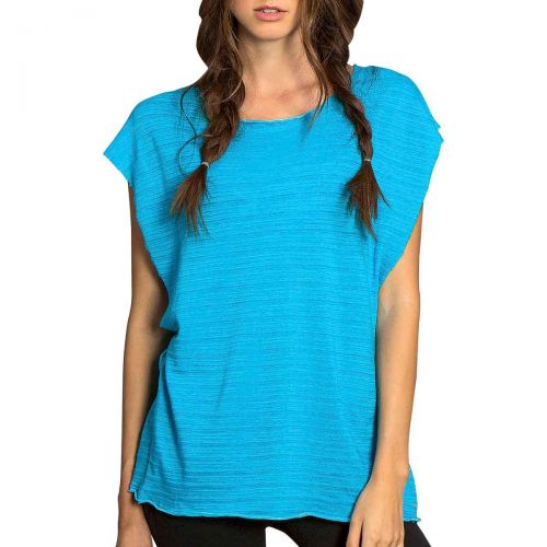 O'Neill Vision Tee Women's Top Shirts, color: Peacock Blue | Heather Grey, category/department: women-shirts