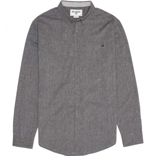 Billabong All Day Woven '15 Men's Button Up Long-Sleeve Shirts, color: Black | Burgundy | Light Blue | Navy | Stealth | Dark Navy | Silver, category/department: men-buttonfronts