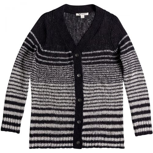 Roxy Trip To The Moon Women's Cardigans, color: True Black | Sea Spray, category/department: women-cardigans