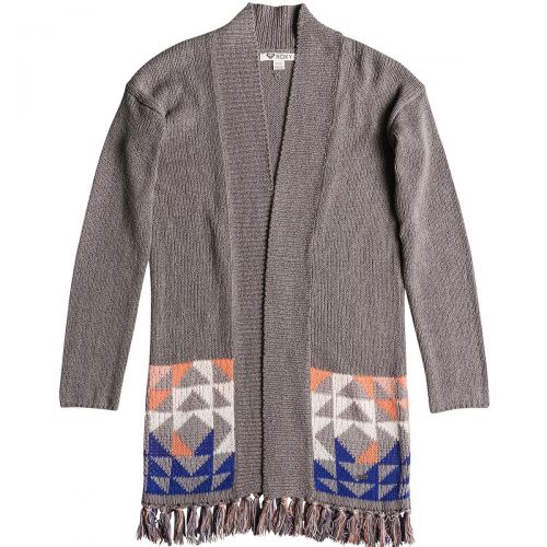 Roxy Near Future Women's Cardigans, color: Charcoal Heather | Metro Heather, category/department: women-cardigans