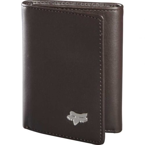 Fox Racing Leather Trifold Men's Wallets, color: Black | White | Brown, category/department: men-wallets