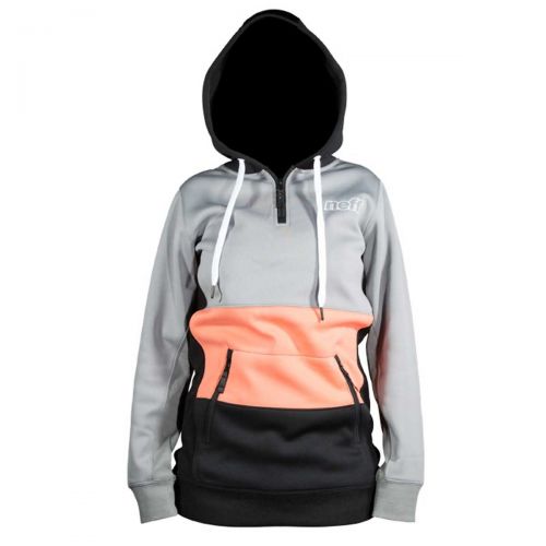 Neff W'S Daily Shred Hoodie Women's Jackets, color: Black / Teal / Purple | Grey / Coral / Black, category/department: women-outerwear