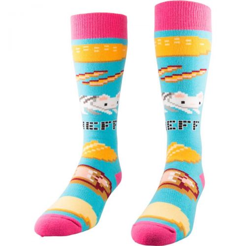 Neff Catburger Women's Socks, color: Blue, category/department: women-socks