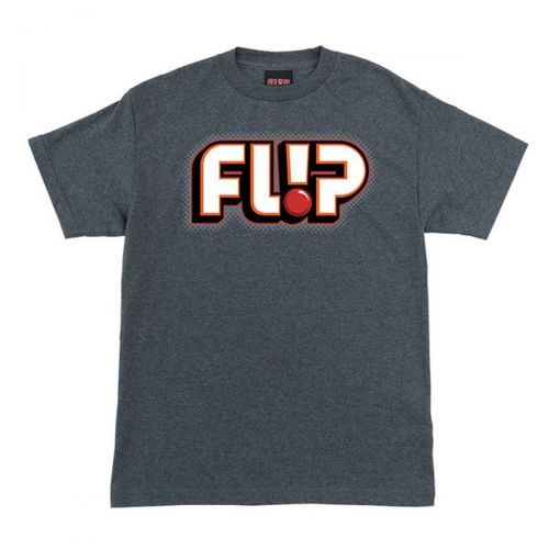 Flip Odyssey Logo Bold Men's Short-Sleeve Shirts, color: Black | Heavy Metal, category/department: men-tees-shortsleeve