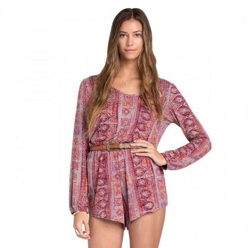 Billabong See The Sun Women's Rompers, color: Black Cherry | Off Black | Multi | White Cap, category/department: women-rompers
