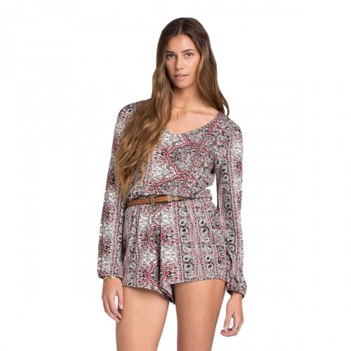 Billabong See The Sun Women's Rompers, color: Black Cherry | Off Black | Multi | White Cap, category/department: women-rompers