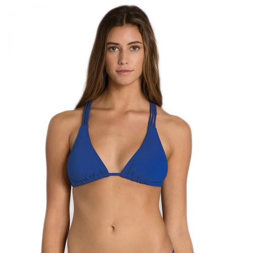 Billabong Sol Searcher Halter Women's Top Swimwear, color: Off Black | Peachy Daze | Electric Blue, category/department: women-swimwear-tops