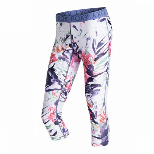 Roxy Relay Capri Women's Pants, color: Azalea Stripe | Under The Canopy | Astral Aura Chevron, category/department: women-stretchpants