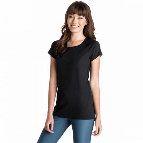 Roxy Tri Me Women's Short-Sleeve Shirts, color: True Black, category/department: women-tees-shortsleeve