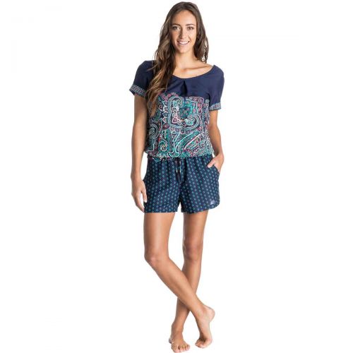 Roxy Warm Sky Women's Rompers, color: Patriot Blue, category/department: women-rompers