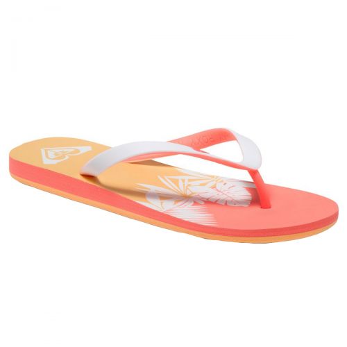 Roxy Tahiti V J Women's Sandal Footwear, color: Ocean | Tangerine | White/Pink/White, category/department: women-sandals