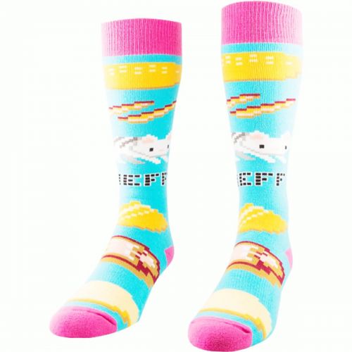 Neff Catburger Women's Socks, color: Cyan, category/department: women-socks