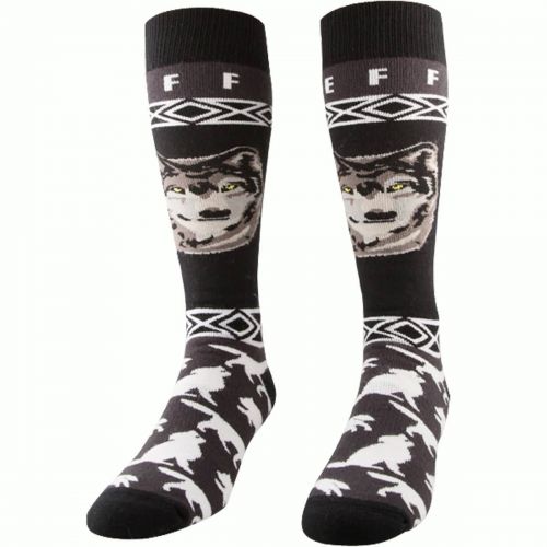 Neff Wolf Adult Socks, color: Black, category/department: men-socks, women-socks