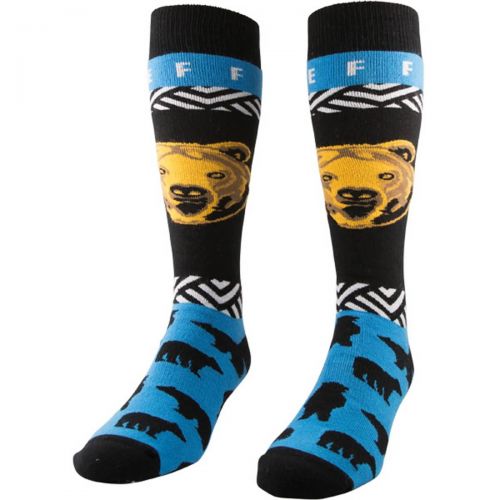 Neff Bear Adult Socks, color: Black Blue, category/department: men-socks, women-socks