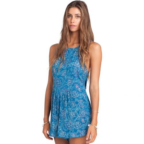 Billabong Romp Around Women's Rompers, color: Blue Rid | Black/White, category/department: women-rompers