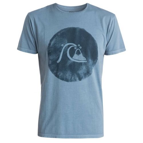Quiksilver Dyed Ink Bubble Men's Short-Sleeve Shirts, color: White | Flint Stone, category/department: men-tees-shortsleeve