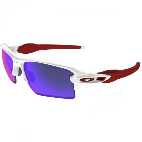 Oakley Flak 2.0 XL Men's Sunglasses, color: Polished White/Positive Red Iridium, category/department: men-sunglasses