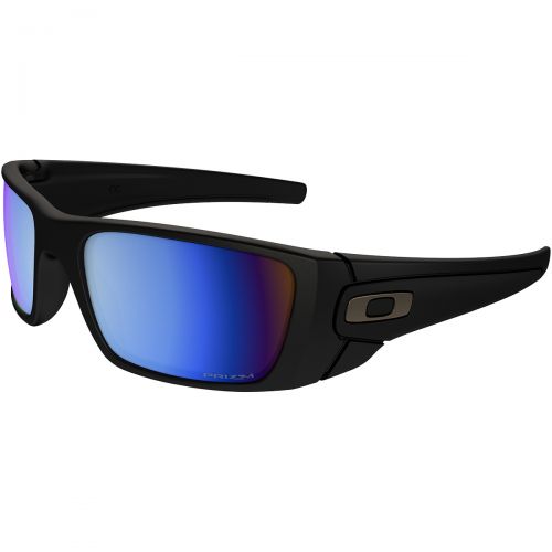 Oakley Fuel Cell Men's Sunglasses, color: Polished Black/Prizm Deep Blue Polarized | Woodland Camo/Bronze Polarized, category/department: men-sunglasses