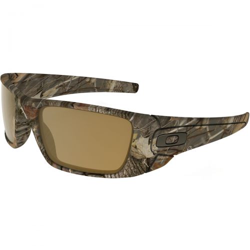 Oakley Fuel Cell Men's Sunglasses, color: Polished Black/Prizm Deep Blue Polarized | Woodland Camo/Bronze Polarized, category/department: men-sunglasses
