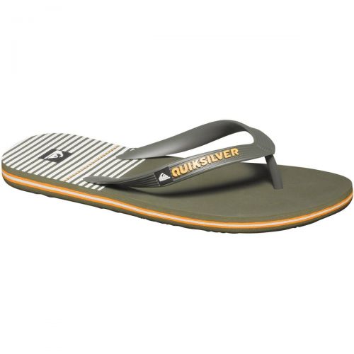 Quiksilver Molokai East Side Men's Sandal Footwear, color: Blue/Blue/White | Green/Green/White | Red/Red/White, category/department: men-sandals