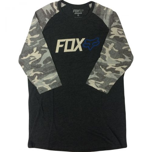 Fox Racing Warmup Men's 3/4 Sleeve Shirts, color: Black, category/department: men-tees-34sleeve