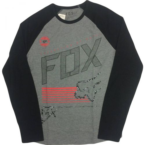 Fox Racing Thrill Kills Thermal Men's Long-Sleeve Shirts, color: Heather Graphite, category/department: men-tees-longsleeve