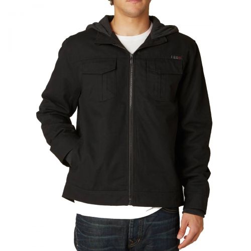 Fox Racing Straightaway Men's Jackets, color: Black | Heather Graphite, category/department: men-outerwear