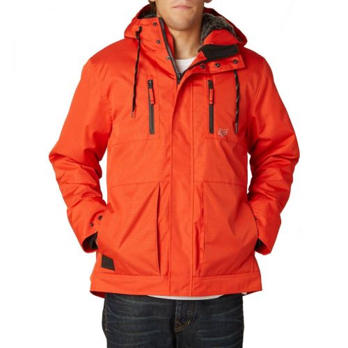 Fox Racing Roosted Men's Jackets, color: Black | Blood Orange, category/department: men-outerwear
