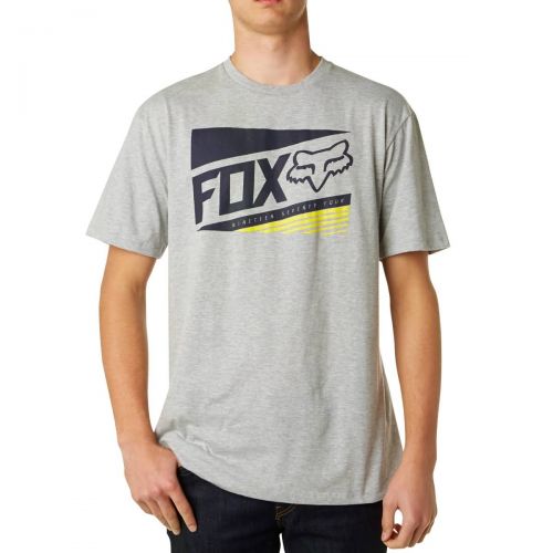 Fox Racing Manifest Men's Short-Sleeve Shirts, color: Red | Heather Grey | Optic White, category/department: men-tees-shortsleeve