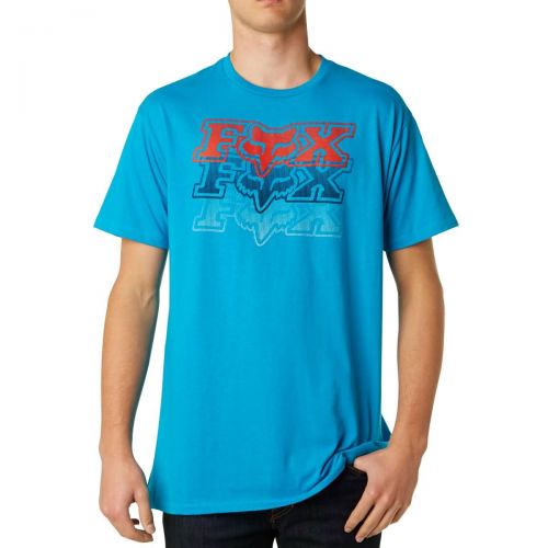 Fox Racing Hyland Men's Short-Sleeve Shirts, color: Black | Electric Blue | Optic White, category/department: men-tees-shortsleeve