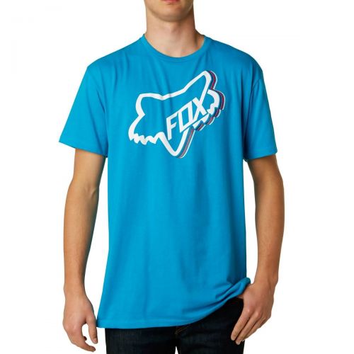 Fox Racing Timeout Men's Short-Sleeve Shirts, color: Black | Electric Blue | Jade, category/department: men-tees-shortsleeve
