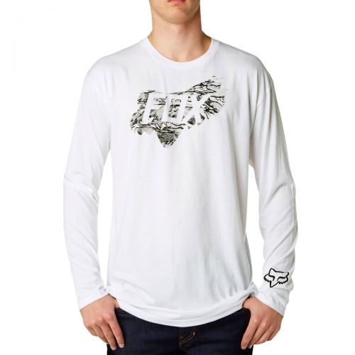 Fox Racing Blasting Men's Long-Sleeve Shirts, color: Optic White, category/department: men-tees-longsleeve