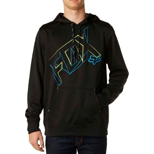 Fox Racing Forfeit Men's Hoody Pullover Sweatshirts, color: Black | Heather Graphite, category/department: men-sweatshirts
