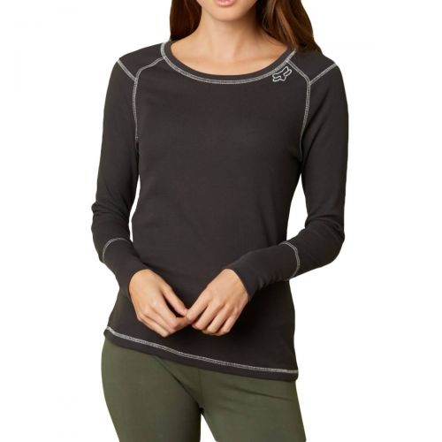 Fox Racing Boundless Crew Women's Long-Sleeve Shirts, color: Bone | Black Vintage | Pomegranate | Blue Atoll | Pale Green | Emerald, category/department: women-tees-longsleeve